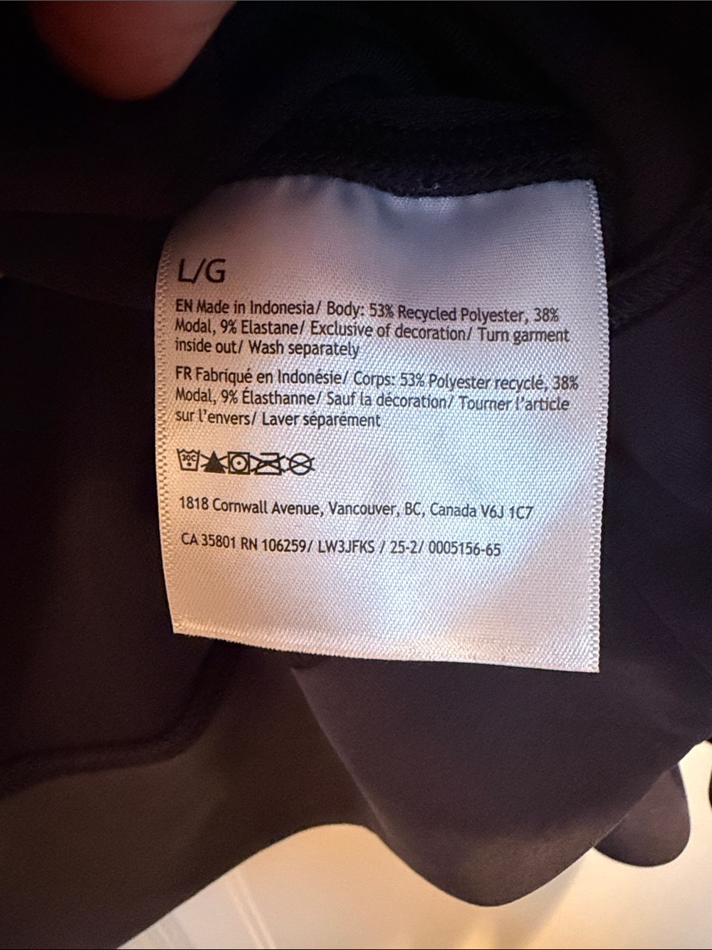 KC Embroidered Lululemon Softstreme Oversized Crewneck Sweatshirt - Charcoal - Picture 5 of 9